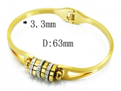 HY Wholesale Stainless Steel 316L Bangle(Crystal)-HY80B0950HLX