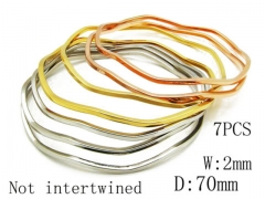 HY Stainless Steel 316L Bangle (Merger)-HY58B0011H50