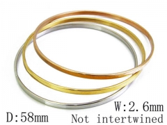 HY Stainless Steel 316L Bangle (Merger)-HY58B0120L0
