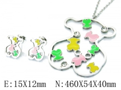 HY 316L Stainless Steel jewelry Bears Set-HY02S2781HJC