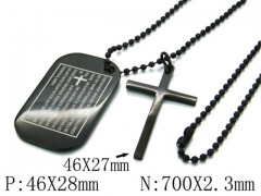HY Wholesale Stainless Steel 316L Necklaces (Religion Style)-HY09N0232HIZ