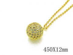 HY Stainless Steel 316L CZ Necklaces-HY35N0163HKE