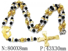 HY Wholesale Stainless Steel 316L Necklaces (Religion Style)-HY55N0116I00
