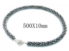 HY Wholesale 316L Stainless Steel Necklace-HY35N0235HOV