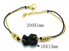 HY Wholesale Stainless Steel 316L Bracelets (Bear Style)-HY64B1026HMG
