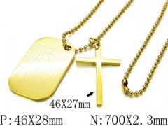HY Wholesale Stainless Steel 316L Necklaces (Religion Style)-HY09N0231HIW