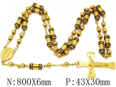 HY Wholesale Stainless Steel 316L Necklaces (Religion Style)-HY55N0111I50