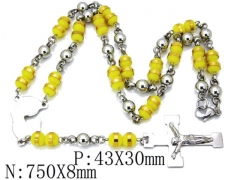 HY Wholesale Stainless Steel 316L Necklaces (Religion Style)-HY55N0118H80