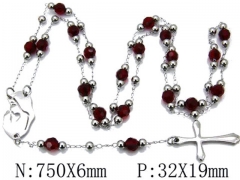 HY Wholesale Stainless Steel 316L Necklaces (Religion Style)-HY55N0134H30
