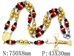 HY Wholesale Stainless Steel 316L Necklaces (Religion Style)-HY55N0121I00