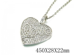 HY Wholesale 316L Stainless Steel Lover Necklace-HY35N0167HOX