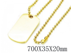 HY Wholesale 316L Stainless Steel Necklace-HY09N0237NB
