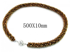 HY Wholesale 316L Stainless Steel Necklace-HY35N0238HOQ