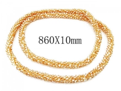 HY Wholesale 316L Stainless Steel Necklace-HY35N0250IOE