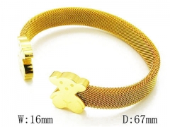 HY Stainless Steel 316L Bangle (Bear Style)-HY64B0888IZC