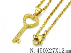 HY Wholesale 316L Stainless Steel Lover Necklace-HY35N0053HZZ