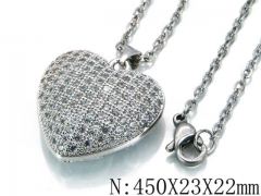 HY Wholesale 316L Stainless Steel Lover Necklace-HY35N0064HOZ