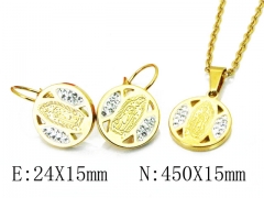 HY 316L Stainless Steel jewelry CZ Set-HY67S0103PZ