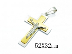 HY 316L Stainless Steel Cross Pendants-HY08P0821ML