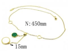 HY Wholesale 316L Stainless Steel Necklace-HY54NE0394HJX