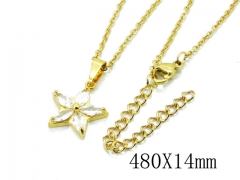 HY Stainless Steel 316L CZ Necklaces-HY54NE0406NW