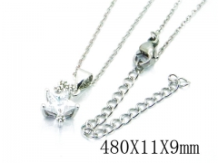 HY Stainless Steel 316L CZ Necklaces-HY54NE0415MC