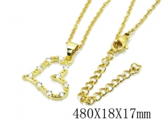 HY Wholesale 316L Stainless Steel Lover Necklace-HY54NE0400MLV