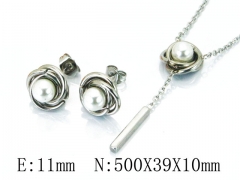 HY Stainless Steel jewelry Pearl Set-HY59S1405PZ