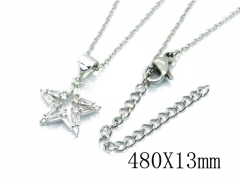 HY Stainless Steel 316L CZ Necklaces-HY54NE0409NA