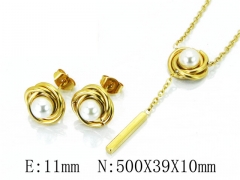 HY Stainless Steel jewelry Pearl Set-HY59S1406HFF