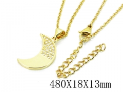 HY Stainless Steel 316L CZ Necklaces-HY54NE0398MLA