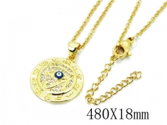 HY Wholesale 316L Stainless Steel Necklace-HY54NE0399MLX