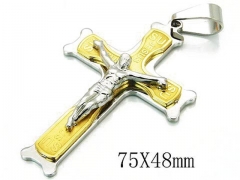 HY 316L Stainless Steel Cross Pendants-HY08P0744HHE