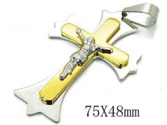 HY 316L Stainless Steel Cross Pendants-HY08P0712HJB