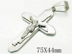 HY 316L Stainless Steel Cross Pendants-HY08P0750HEE