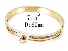 HY Wholesale Stainless Steel 316L Bangle(Crystal)-HY14B0158HPX