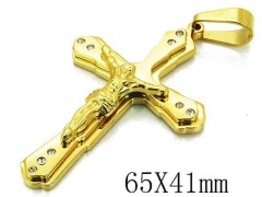 HY 316L Stainless Steel Cross Pendants-HY08P0738PS