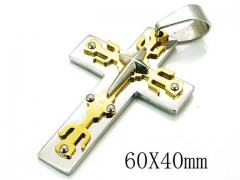 HY 316L Stainless Steel Cross Pendants-HY08P0681OB