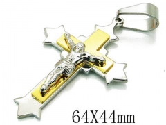 HY 316L Stainless Steel Cross Pendants-HY08P0739OD