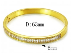 HY Wholesale Stainless Steel 316L Bangle(Crystal)-HY14B0668IHE