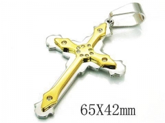 HY 316L Stainless Steel Cross Pendants-HY08P0655OW
