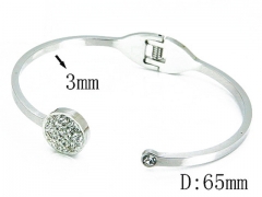 HY Wholesale Stainless Steel 316L Bangle(Crystal)-HY14B0128HKD