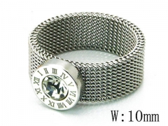 HY 316L Stainless Steel Small CZ Rings-HY81R0009PW