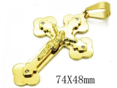 HY 316L Stainless Steel Cross Pendants-HY08P0717HJZ