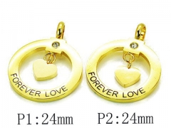 HY 316L Stainless Steel Lover Pendant-HY08P0347ND