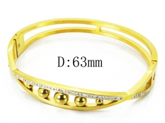 HY Wholesale Stainless Steel 316L Bangle(Crystal)-HY19B0071HOD