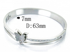 HY Wholesale Stainless Steel 316L Bangle(Crystal)-HY19B0061HMR
