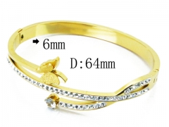 HY Wholesale Stainless Steel 316L Bangle(Crystal)-HY19B0053HOE