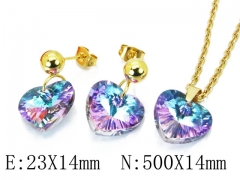 HY 316L Stainless Steel Lover jewelry Set-HY85S0303PB