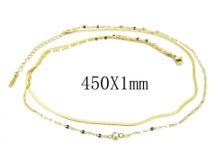 HY Wholesale 316L Stainless Steel Necklace-HY24N0016HIL